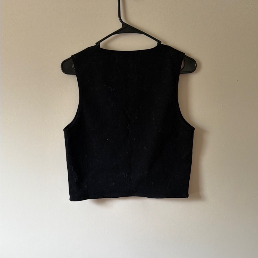 Altar'd State Black Embroidered Western Vest - Picture 2 of 2
